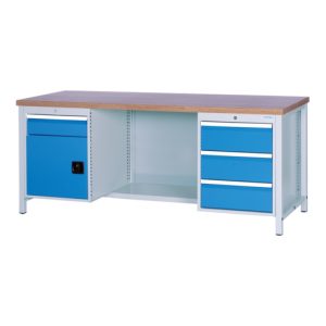 Bedrunka+Hirth Kastenwerkbank 2000/500 mit 4 Schubladen und 1 Flügeltür Bedrunka+Hirth Kastenwerkbank 2000/500 mit 4 Schubladen und 1 Flügeltür
