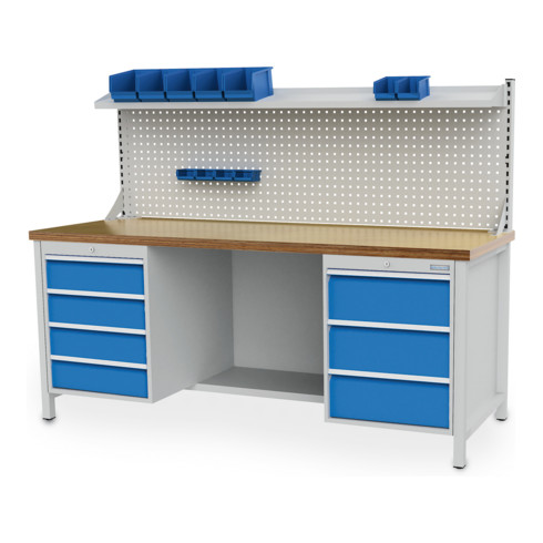 Bedrunka+Hirth Kastenwerkbank R 18-24 mit 7 Schubladen BxTxH 2000x750x859 mm