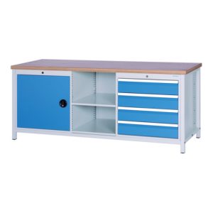 Bedrunka+Hirth Kastenwerkbank 2000 mit 4 Schubladen und 1 Flügeltür Bedrunka+Hirth Kastenwerkbank 2000 mit 4 Schubladen und 1 Flügeltür