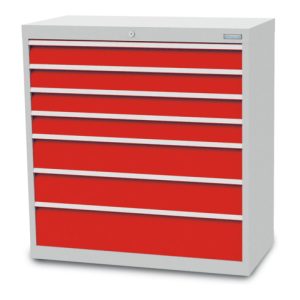 Bedrunka+Hirth Regal-Schubladenschrank T500-9 mit 7 Schubladen 4×100 2×150 1×200 mm Bedrunka+Hirth Regal-Schubladenschrank T500-9 mit 7 Schubladen 4×100 2×150 1×200 mm