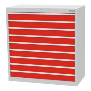 Bedrunka+Hirth Schubladenschrank Serie T500-9 mit 9 Schubladen 9×100 mm Bedrunka+Hirth Schubladenschrank Serie T500-9 mit 9 Schubladen 9×100 mm