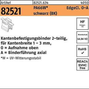 Befestigungsbinder R 8252 1 Edgeclip 4,6×200/45 PA6 6W sw 500St. HELLERMANNTY Befestigungsbinder R 8252 1 Edgeclip 4,6×200/45 PA6 6W sw 500St. HELLERMANNTY