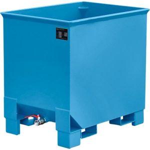 Behälter für Routenzüge Typ CS 30, 3-fach stapelbar, Inhalt 0,3 m³, bis 500 kg, lichtblau RAL 5012 Behälter für Routenzüge Typ CS 30, 3-fach stapelbar, Inhalt 0,3 m³, bis 500 kg, lichtblau RAL 5012
