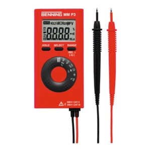 BENNING Multimeter 0,1 mV-600 V DC 0,1mV-600 V AC m.Batterien/Messleitungen/Etui MM P3 BENNING Multimeter 0,1 mV-600 V DC 0,1mV-600 V AC m.Batterien/Messleitungen/Etui MM P3