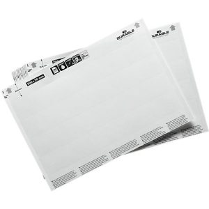 Beschriftungsbogen Label Refill, perforiert, bedruckbar, B 200 x H 30 mm, 80 Schilder