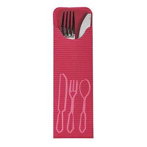 Bestecktaschen Papstar, inkl. farbiger Bistro-Serviette, 5 x 100 Stk., B 73 x H 235 mm, Papier, bordeaux Bestecktaschen Papstar, inkl. farbiger Bistro-Serviette, 5 x 100 Stk., B 73 x H 235 mm, Papier, bordeaux