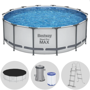Bestway Steel Pro Max 5612XDE – Ø427×122 cm – Runder Pool Bestway Steel Pro Max 5612XDE – Ø427×122 cm – Runder Pool