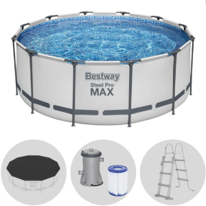 Bestway Steel Pro Max 56420DE – Ø366×122 cm – Pool, rund Bestway Steel Pro Max 56420DE – Ø366×122 cm – Pool, rund