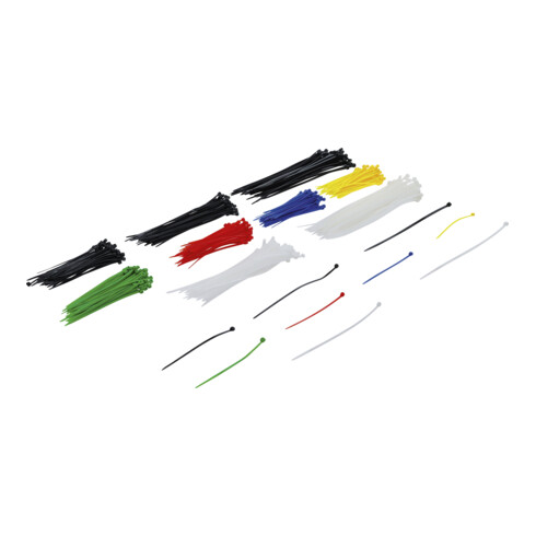 BGS Do it yourself Kabelbinder-Sortiment farbig 100 - 200 mm 450-tlg.