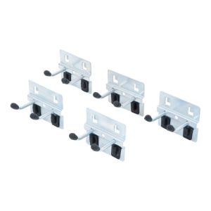 BGS Doppelhaken-Satz, 40 mm, für Schrankwand-System, 5-tlg. BGS Doppelhaken-Satz, 40 mm, für Schrankwand-System, 5-tlg.
