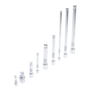 BGS Kippverlängerungs-Satz 6,3 mm (1/4 Zoll), 10 mm (3/8 Zoll), 12,5 mm (1/2 Zoll) 9 teilig