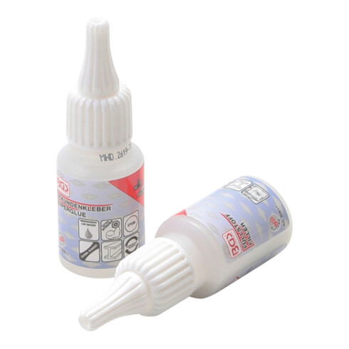 BGS Klebstoff-Reparaturset 80617, 2-K Schweißnaht, Industrieklebestoff 20g / Granulat 20g