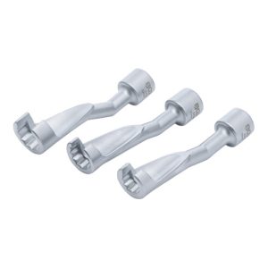 BGS Leitungsschlüssel-Satz, offen Antrieb Innenvierkant 12,5 mm (1/2 Zoll) SW 14 – 17 – 19 mm