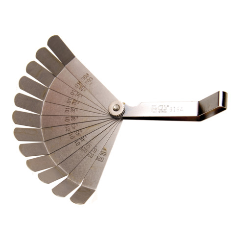 BGS Präzisions-Fühlerlehren, gebogen 12 Blatt