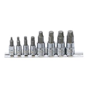 BGS Schraubenausdreher-Satz Antrieb 6,3 mm (1/4 Zoll) / 10 mm (3/8 Zoll) für defekten Innensechskant 3 – 10 mm 8 teilig BGS Schraubenausdreher-Satz Antrieb 6,3 mm (1/4 Zoll) / 10 mm (3/8 Zoll) für defekten Innensechskant 3 – 10 mm 8 teilig
