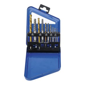 BGS Schraubenausdreher- und Linksbohrer-Satz HSS titan-nitriert 2 – 7,5 mm 10-tlg. BGS Schraubenausdreher- und Linksbohrer-Satz HSS titan-nitriert 2 – 7,5 mm 10-tlg.