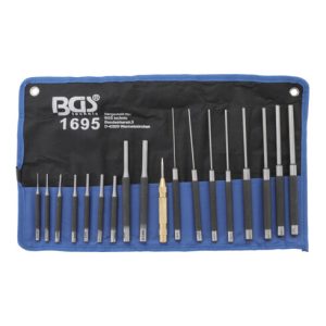 BGS Splintentreiber-Satz 100 – 150 – 200 mm 1,5 – 9,5 mm inkl. Körner 18 teilig BGS Splintentreiber-Satz 100 – 150 – 200 mm 1,5 – 9,5 mm inkl. Körner 18 teilig
