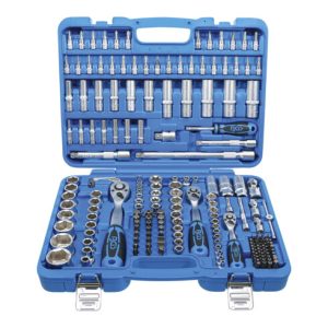 BGS Steckschlüssel-Satz Sechskant Antrieb 6,3 mm / 10 mm / 12,5 mm Zollgrößen 192-tlg. BGS Steckschlüssel-Satz Sechskant Antrieb 6,3 mm / 10 mm / 12,5 mm Zollgrößen 192-tlg.