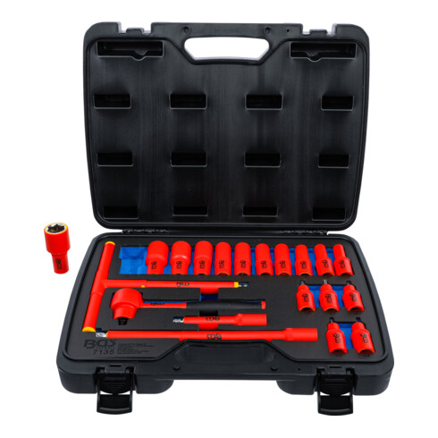 BGS VDE-Steckschlüssel- und Bit-Einsatz-Satz Antrieb 10 mm (3/8") 20-tlg.