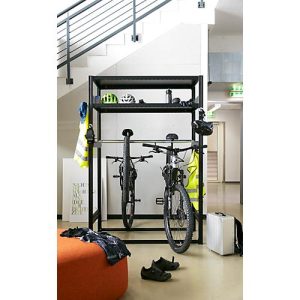 Bike-/Freizeit-Steckregalsystem ORDO Flex, Grundregal, multifunktional, B 1060 x T 635 x 2000 mm, tiefschwarz RAL 9005 Bike-/Freizeit-Steckregalsystem ORDO Flex, Grundregal, multifunktional, B 1060 x T 635 x 2000 mm, tiefschwarz RAL 9005