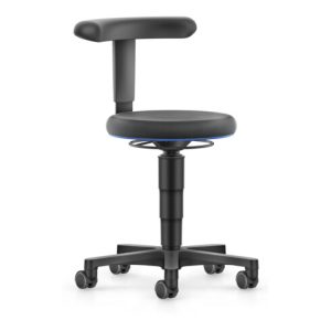 bimos Allround Hocker mit Rollen, Supertec schwarz, Sitzh.450-650 mm, Flex-Stütze bimos Allround Hocker mit Rollen, Supertec schwarz, Sitzh.450-650 mm, Flex-Stütze