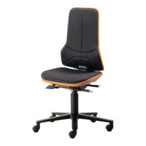 bimos Arbeitsdrehstuhl Neon m.Rollen orange Sitz-H450-620mm Permanentkontakt bimos Arbeitsdrehstuhl Neon m.Rollen orange Sitz-H450-620mm Permanentkontakt