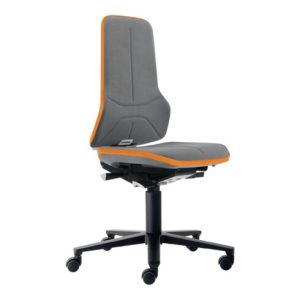 bimos Arbeitsdrehstuhl Neon Rollen Supertec-Gewebe grau grau 450-620mm bimos Arbeitsdrehstuhl Neon Rollen Supertec-Gewebe grau grau 450-620mm
