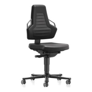 bimos Arbeitsdrehstuhl Nexxit Rollen Supertec-Gewebe schwarz 450-600mm bimos Arbeitsdrehstuhl Nexxit Rollen Supertec-Gewebe schwarz 450-600mm