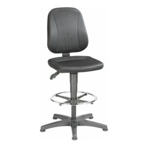 bimos Arbeitsdrehstuhl Unitec mit Gleiter und Fußring und Stoff schwarz Sitzhöhe 580-850 mm bimos Arbeitsdrehstuhl Unitec mit Gleiter und Fußring und Stoff schwarz Sitzhöhe 580-850 mm