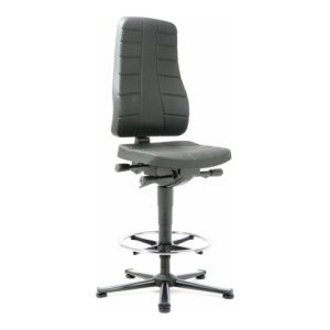 bimos Arbeitsstuhl All-In-One Highline mit Gleiter und Fußring und PU-Schaum schwarz 570-830 mm bimos Arbeitsstuhl All-In-One Highline mit Gleiter und Fußring und PU-Schaum schwarz 570-830 mm