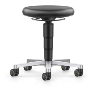 bimos ESD Hocker mit Rollen, PU schwarz, Sitzhöhe 450-650 mm bimos ESD Hocker mit Rollen, PU schwarz, Sitzhöhe 450-650 mm