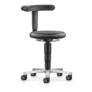 bimos ESD Hocker mit Rollen, PU schwarz, Sitzhöhe 450-650 mm, Flex-Stütze bimos ESD Hocker mit Rollen, PU schwarz, Sitzhöhe 450-650 mm, Flex-Stütze