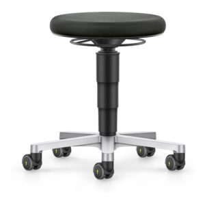 bimos ESD Hocker mit Rollen, Stoff schwarz, Sitzhöhe 450-650 mm bimos ESD Hocker mit Rollen, Stoff schwarz, Sitzhöhe 450-650 mm