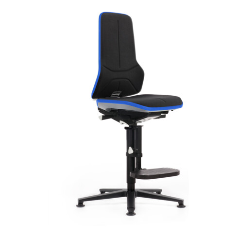 bimos Neon Hochstuhl Supertec Flexband blau Sitz 590-870 mm Synchrontechnik