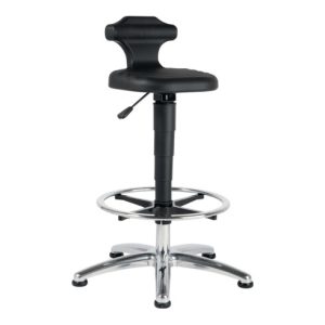bimos Sitz-Stehstuhl Flex ESD m.Gleitern u. Fußring Integralschaum Sitz-H.510-780 bimos Sitz-Stehstuhl Flex ESD m.Gleitern u. Fußring Integralschaum Sitz-H.510-780