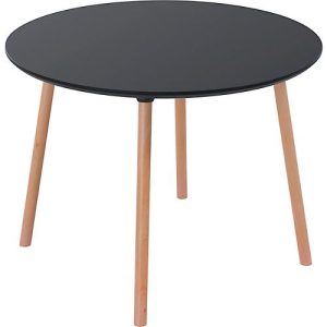 Bistrotisch Palomba, rund, 4-Fuß Gestell aus Massivholz, Ø 1000 x H 750 mm, schwarz/Buche Bistrotisch Palomba, rund, 4-Fuß Gestell aus Massivholz, Ø 1000 x H 750 mm, schwarz/Buche