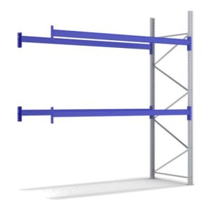 Bito Palettenregal-Set P1 Anbaufeld mit 2 Ebenen H3500xT1100xL1890 mm 1000 kg, unmontiert enzianblau Bito Palettenregal-Set P1 Anbaufeld mit 2 Ebenen H3500xT1100xL1890 mm 1000 kg, unmontiert enzianblau