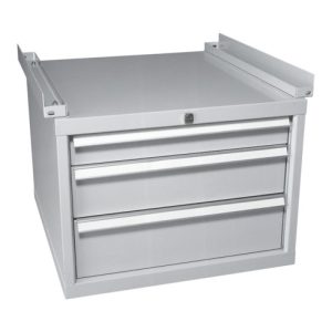 Bito Schubladenblöcke ASB3K B 580 mm x H 400 mm x T 484 mm, lichtgrau