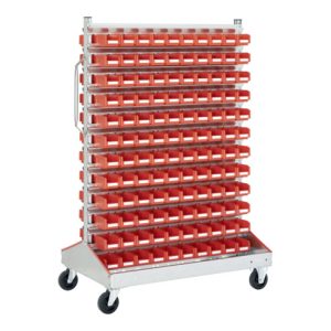 Bito Sichtrollwagen SRW21 B 1130 mm x H 1705 mm x T 710 mm zweiseitige Nutzung, verzinkt