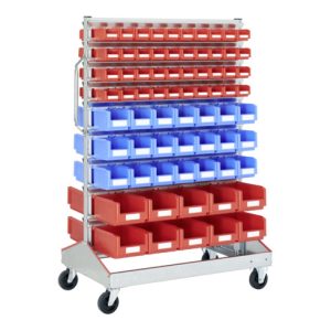 Bito Sichtrollwagen SRW2N B 1130 mm x H 1705 mm x T 710 mm zweiseitige Nutzung, verzinkt