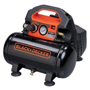 Black & Decker BD 55/6 – Elektrischer kompakter tragbarer Kompressor – Motor 0.5 PS – 6 Lt