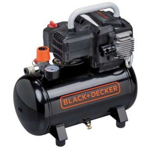 Black & Decker BD195 12 NK – Elektrischer kompakter tragbarer Kompressor – Motor 1.5PS – 10 Bar