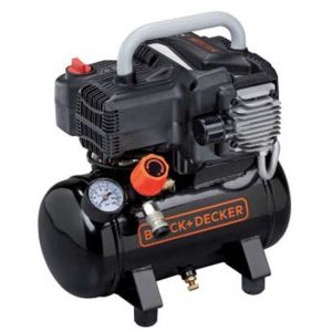 Black & Decker BD195 6 NK – Elektrischer kompakter tragbarer Kompressor – Motor 1.5PS – 8 Bar oilless