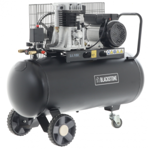 BlackStone B-LBC 100-20 elektrischer Luftkompressor mit Riemenantrieb- 2 PS Motor – 100 Liter