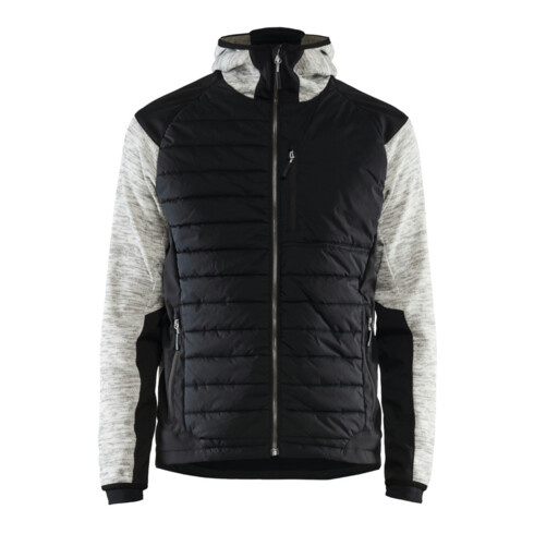 Blakläder Hybrid-Jacke, grau melange / schwarz, Unisex-Größe: L
