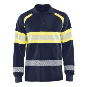 Blakläder Multinorm-Poloshirt, marineblau / gelb, Unisex-Größe: 2XL Blakläder Multinorm-Poloshirt, marineblau / gelb, Unisex-Größe: 2XL