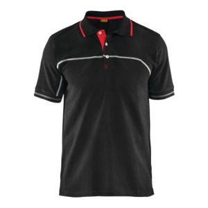 Blakläder Polo-Shirt Service Plus, schwarz / rot, Unisex-Größe: XL Blakläder Polo-Shirt Service Plus, schwarz / rot, Unisex-Größe: XL