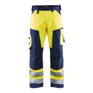 Blakläder Warnschutz-Bundhose, gelb / marineblau, Konfektionsgröße 60