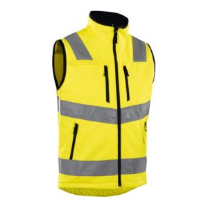 Blakläder Warnschutz-Softshell-Weste, gelb, Unisex-Größe: L Blakläder Warnschutz-Softshell-Weste, gelb, Unisex-Größe: L
