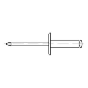 Blindniete Alu/Stahl verzinkt Flachkopf K 12 4 x 10 S Blindniete Alu/Stahl verzinkt Flachkopf K 12 4 x 10 S